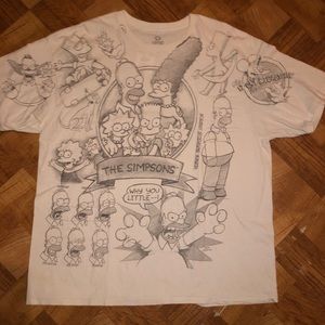 Vintage Simpsons white tee